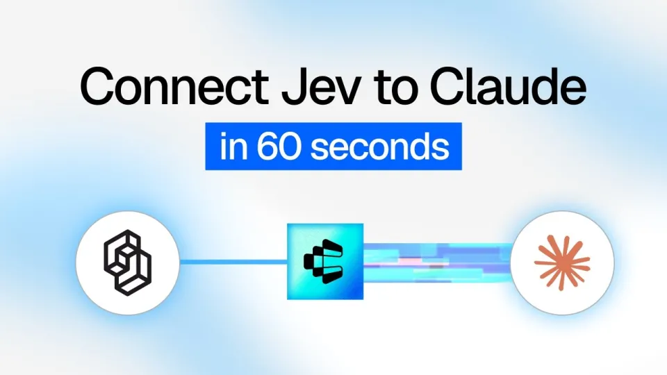 Jev Claude Setup Guide: Connect Claude to Jev in 60 Seconds
